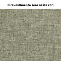 Poltrona Com Braço Cutiê Linho Cinza Madeira Cedro Corda Fita Poliéster - 2