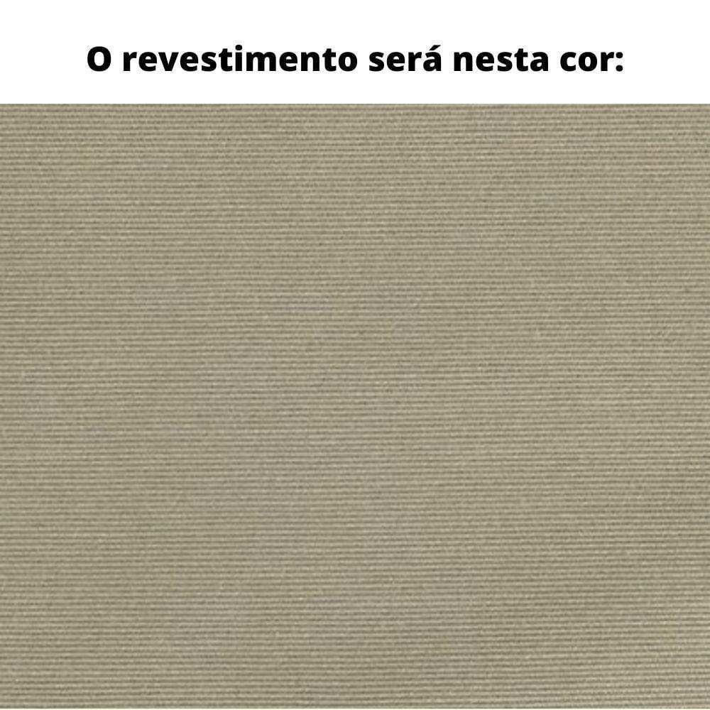 Poltrona Com Braço Acaé Algodão Impermeável Marrom Madeira Cedro Corda Náutica Chata Poliéster Rami - 3