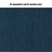 Poltrona Com Braço Cutiê Algodão Impermeável Azul Madeira Cedro Corda Fita Poliéster