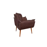 Kit 10 Poltronas Opala Sala Quarto Recepção Salão Suede Cor:marrom - 2