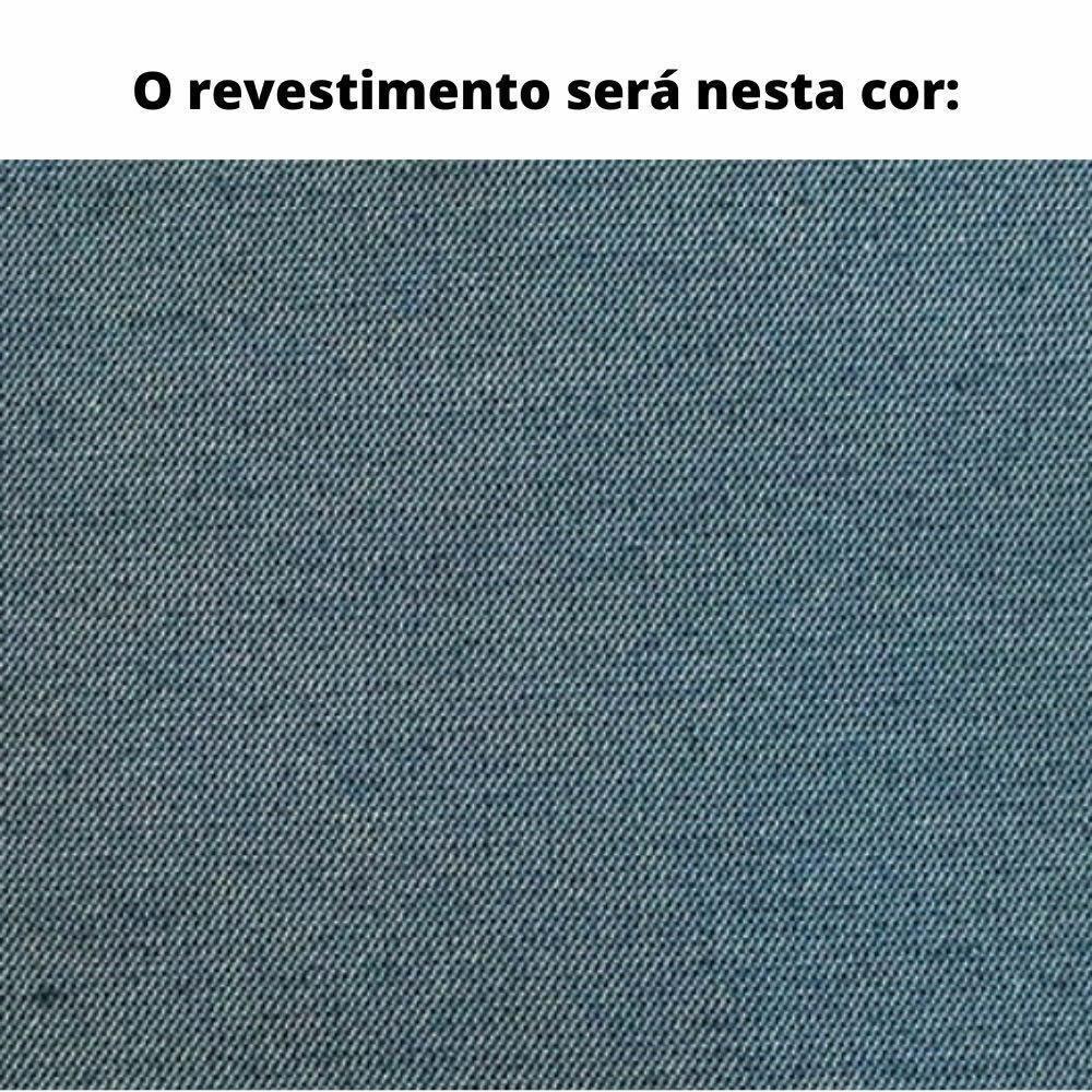 Poltrona Com Braço Acaé Linho Azul Madeira Cedro Corda Náutica a Poliéster Azul - 2