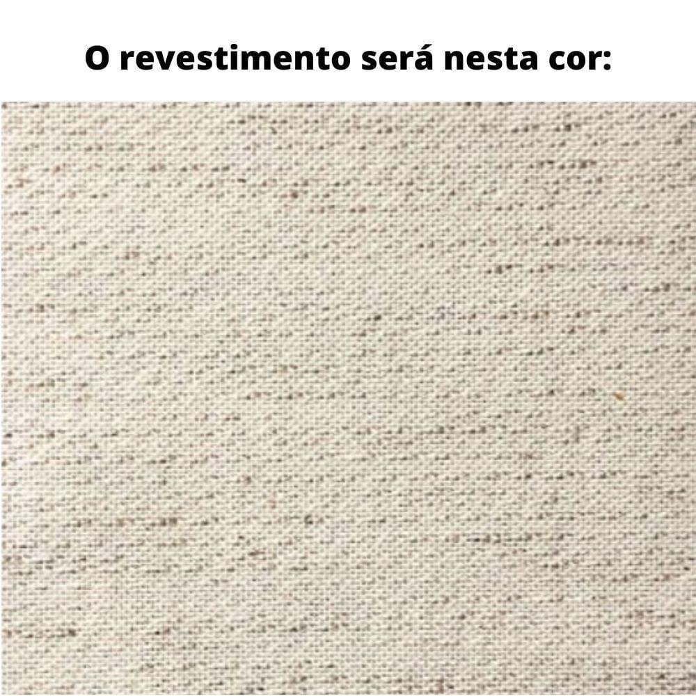 Poltrona Com Braço Moza Linho Bege Madeira Cedro Corda Náutica Redonda Poliéster Rami - 3