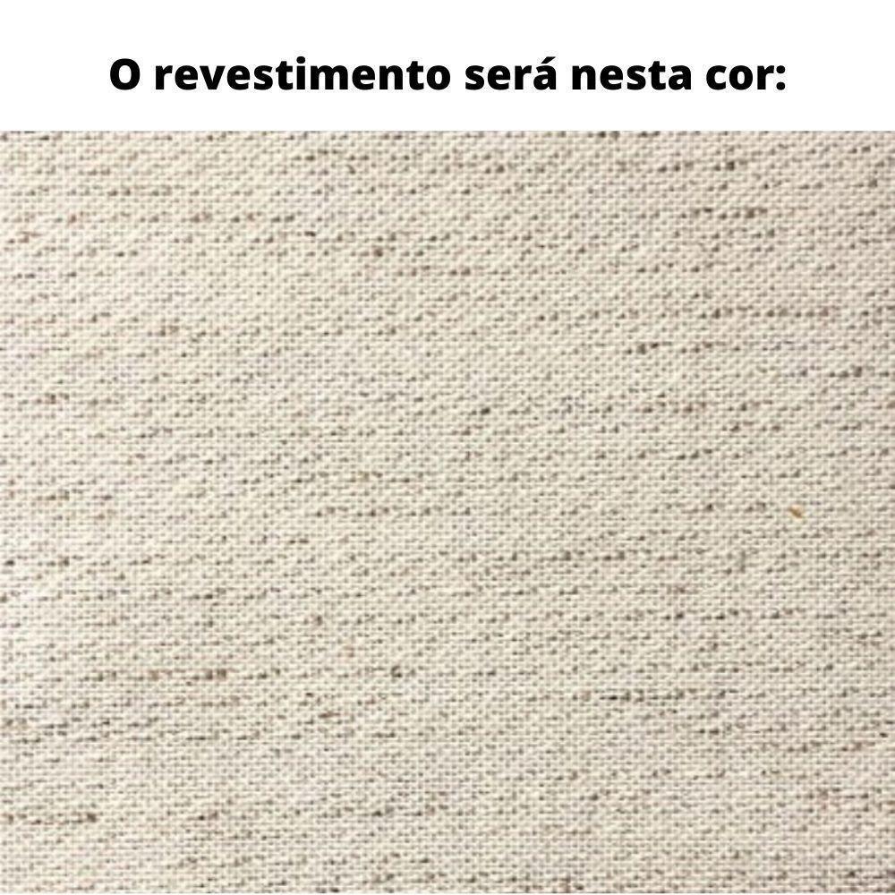 Poltrona Com Braço Ravi Algodão Bege Madeira Cedro Corda Chata Poliéster Palha - 5