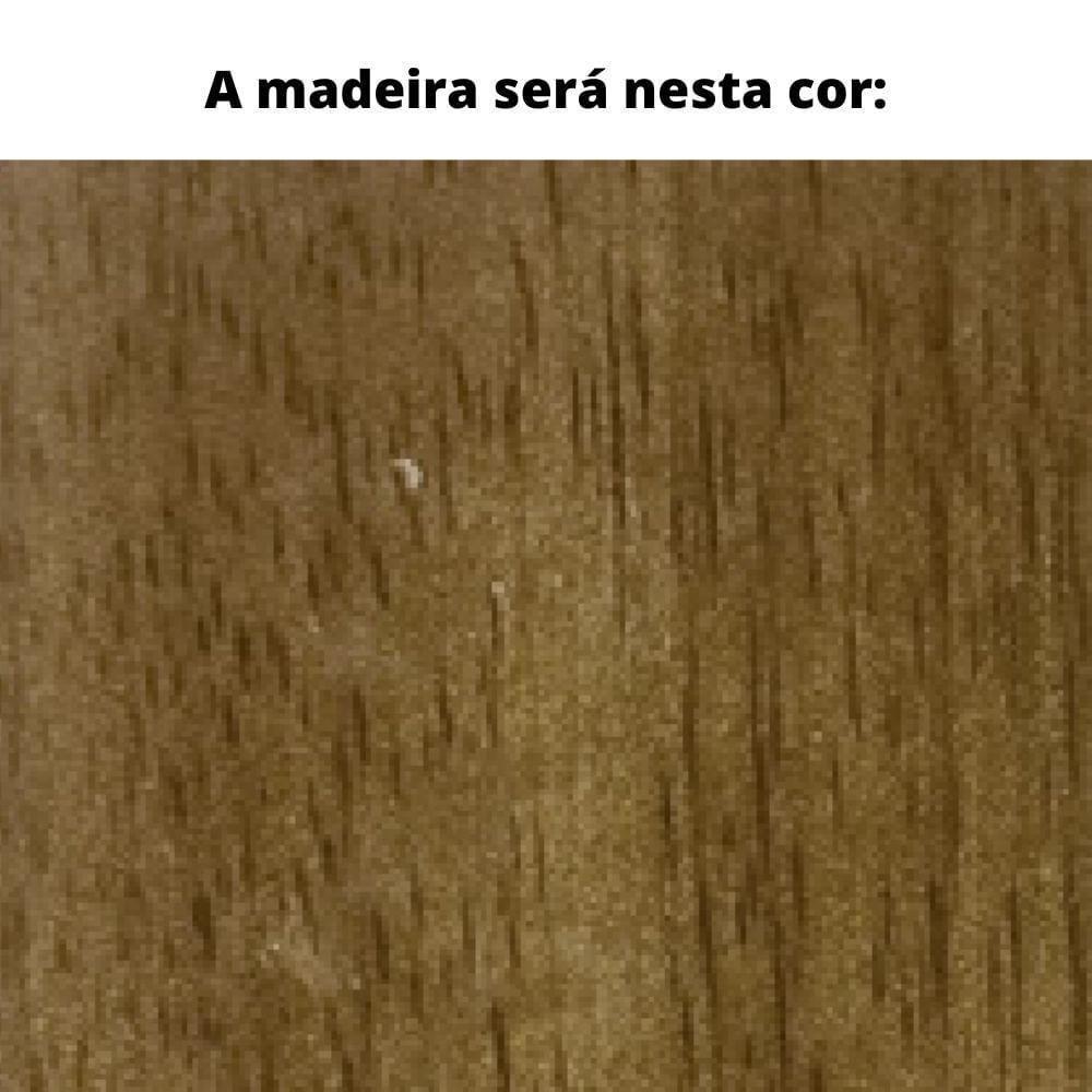 Poltrona Com Braço Pleno Algodão Cinza Madeira Cedro Corda Chata Poliéster Palha - 6