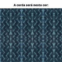 Poltrona Com Braço Ravi Algodão Azul Madeira Cedro Corda Chata Poliéster Azul - 7