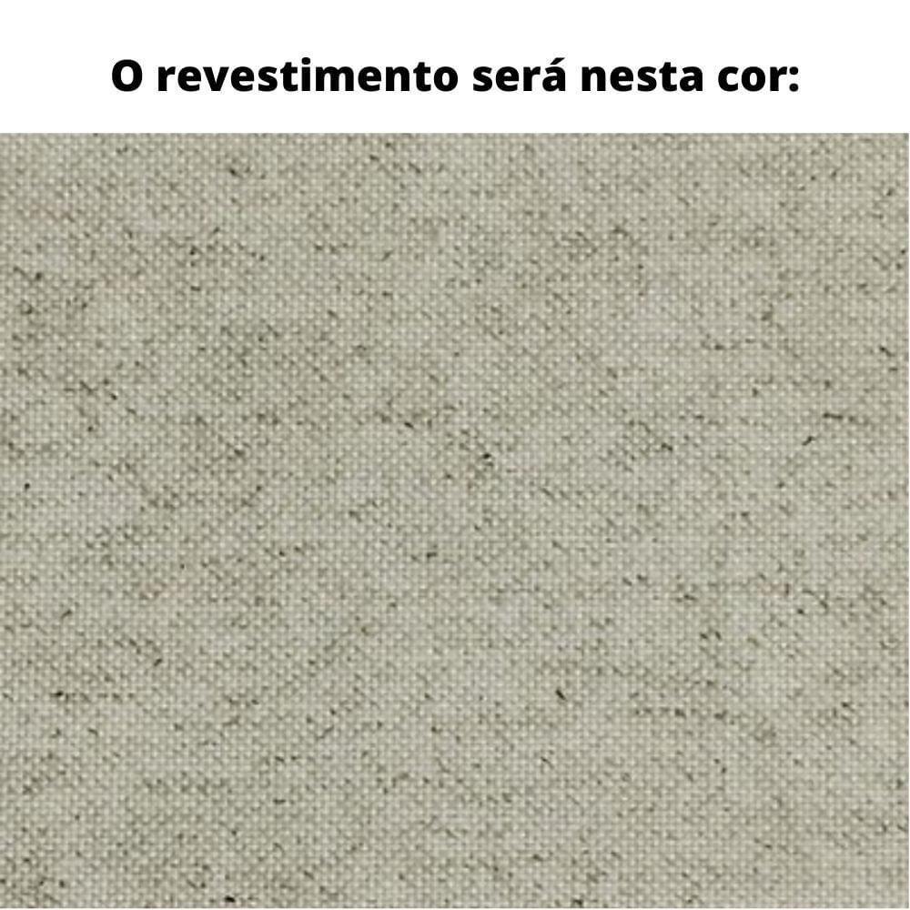 Poltrona Com Braço Oslen Algodão Cinza Madeira Cedro Junco Natural Terracota - 2