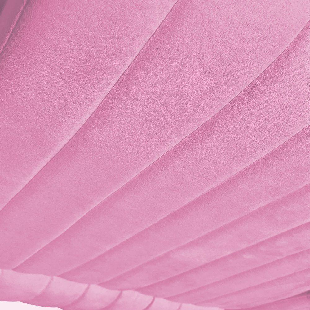 Poltrona Giratória Gomada Rosa Bebê Base Madeira - 6