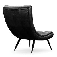 Kit 02 Poltronas Sher Corano Pés Palito De Ferro Cor Preto - 5