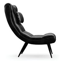 Kit 02 Poltronas Sher Corano Pés Palito De Ferro Cor Preto - 6