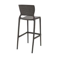 Cadeira Tramontina Safira Summa Alta Bar Em Polipropileno E Fibra De Vidro Marrom Tramontina - 5