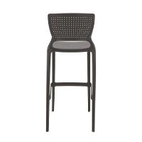 Cadeira Tramontina Safira Summa Alta Bar Em Polipropileno E Fibra De Vidro Marrom Tramontina - 7