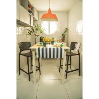 Cadeira Tramontina Safira Summa Alta Bar Em Polipropileno E Fibra De Vidro Marrom Tramontina - 8