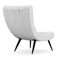 Kit 02 Poltronas Sher Corano Pés Palito De Ferro Cor Branco - 5