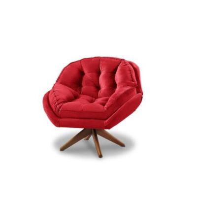 Poltrona Verona Com Base Giratória Suede