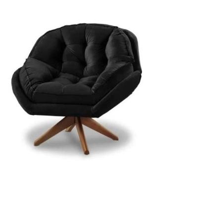 Poltrona Verona Com Base Giratória Suede