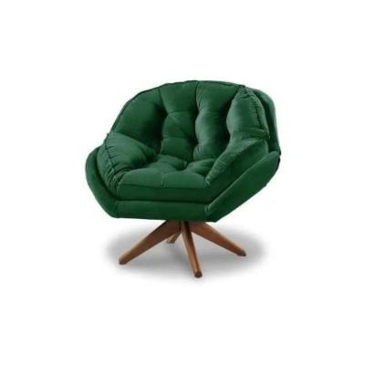 Poltrona Verona Com Base Giratória Suede