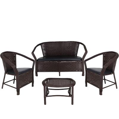 Kit De Poltronas E Mesa Navegantes Namoradeira Preto