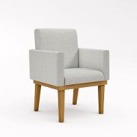 Kit 10 Poltronas Reforçadas Escritório Cinza Claro - 5