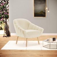 Kit 02 Poltronas Giovana Linho Bege A19 Natural - 8