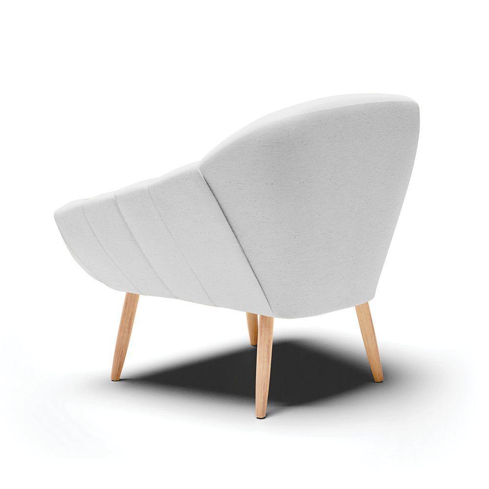 Kit 02 Poltronas Giovana Linho Cinza A05 Natural - 4