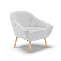 Kit 02 Poltronas Giovana Linho Cinza A05 Natural - 7