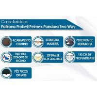 Poltrona do Papai Reclinável França Mitus Two Way Courano Preto - Probel - 3