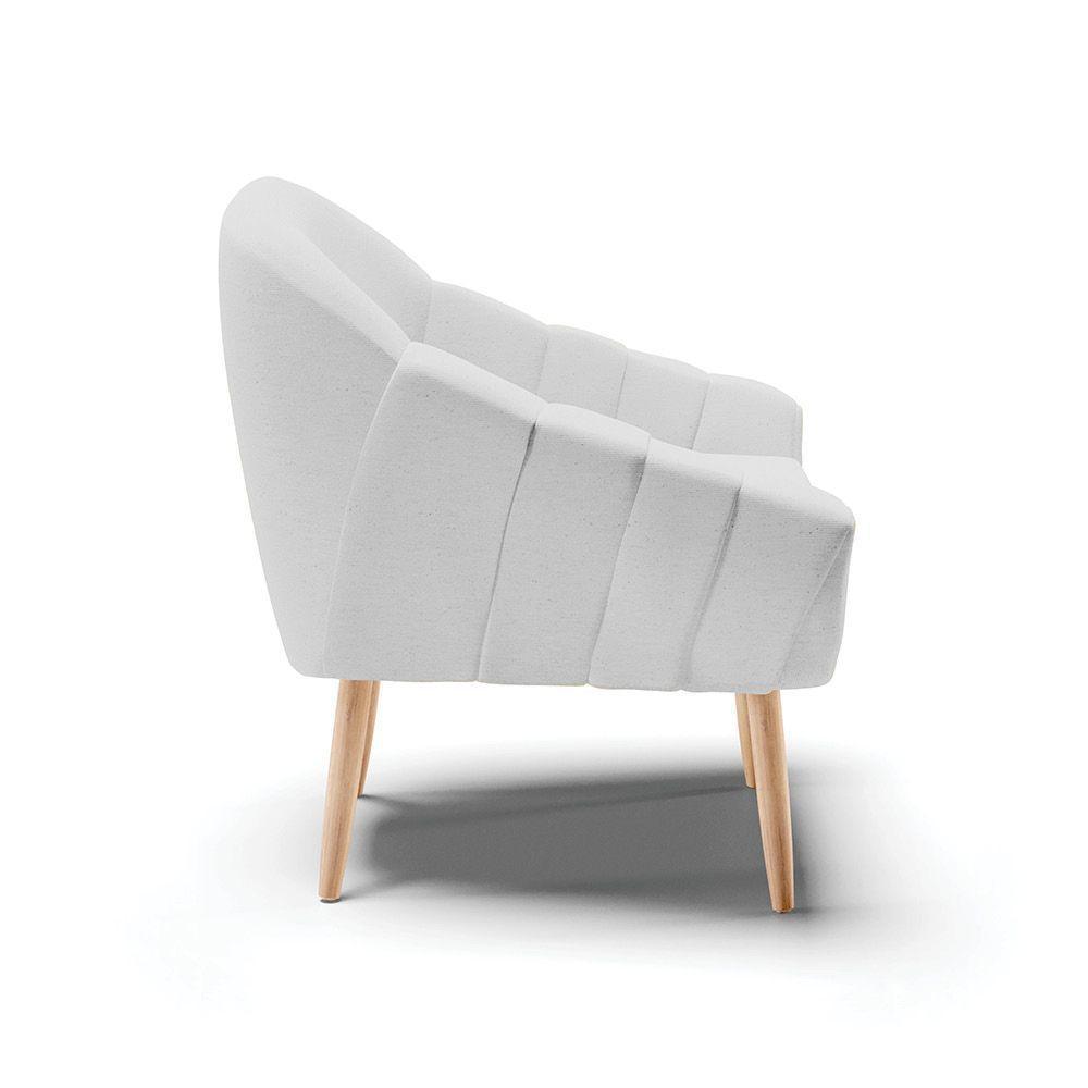 Poltrona Giovana Linho Cinza A05 Natural - 6