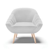 Poltrona Giovana Linho Cinza A05 Natural - 7