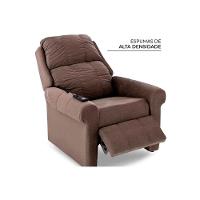 Poltrona do Papai Reclinável MH 1216 Two Way c/ Massagem Suede Bege - Herval - 7