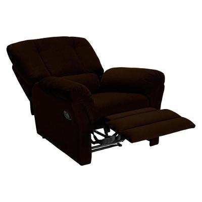 Poltrona Reclinável Da Vinci Malbec Zero Wall Giro E Balanço Suede Marrom Probel