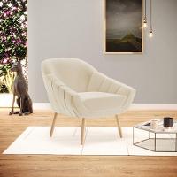 Kit 02 Poltronas Giovana Linho Areia A27 Natural - 8