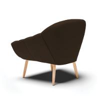 Poltrona Giovana Suede Marrom Natural - 5