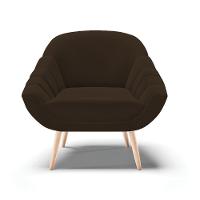 Poltrona Giovana Suede Marrom Natural - 7