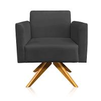 Kit 01 Namoradeira 02 Poltronas Marisa Preto - 2