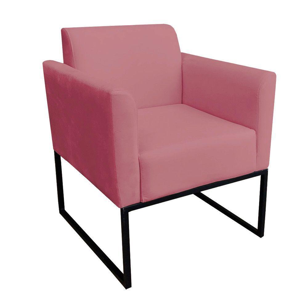 Kit 01 Namoradeira 02 Poltronas Marisa Rose Preto - 9