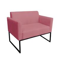 Kit 01 Namoradeira 02 Poltronas Marisa Rose Preto - 3