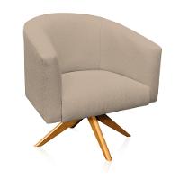 Kit 02 Poltronas Stella Linho Grosso Bege A19 - 9