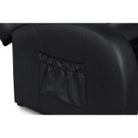 Poltrona Reclinável p/ Sala Luxobel Colonus Two Way Courano Preto - Probel - 7