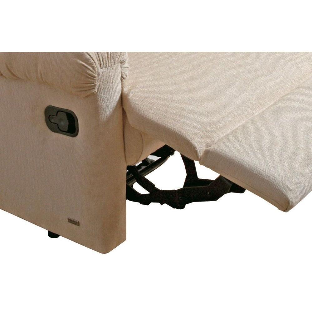 Poltronas de Amamentação Reclinável Atlanta Pietra Zero Wall c/ Giro e Balanço Courano Bege - Probel - 6