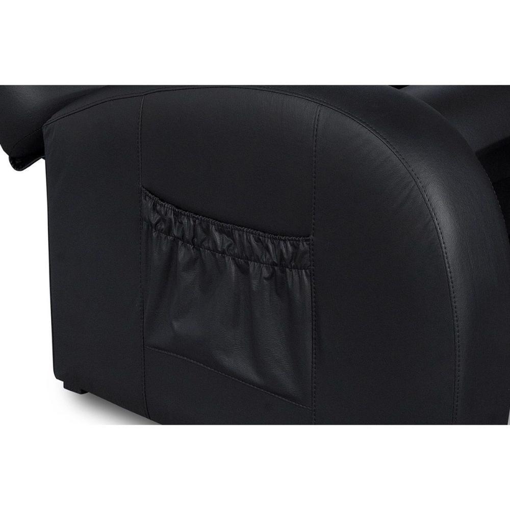 Poltrona Casal Reclinável Luxobel Colonus Two Way Courano Preto - Probel - 5