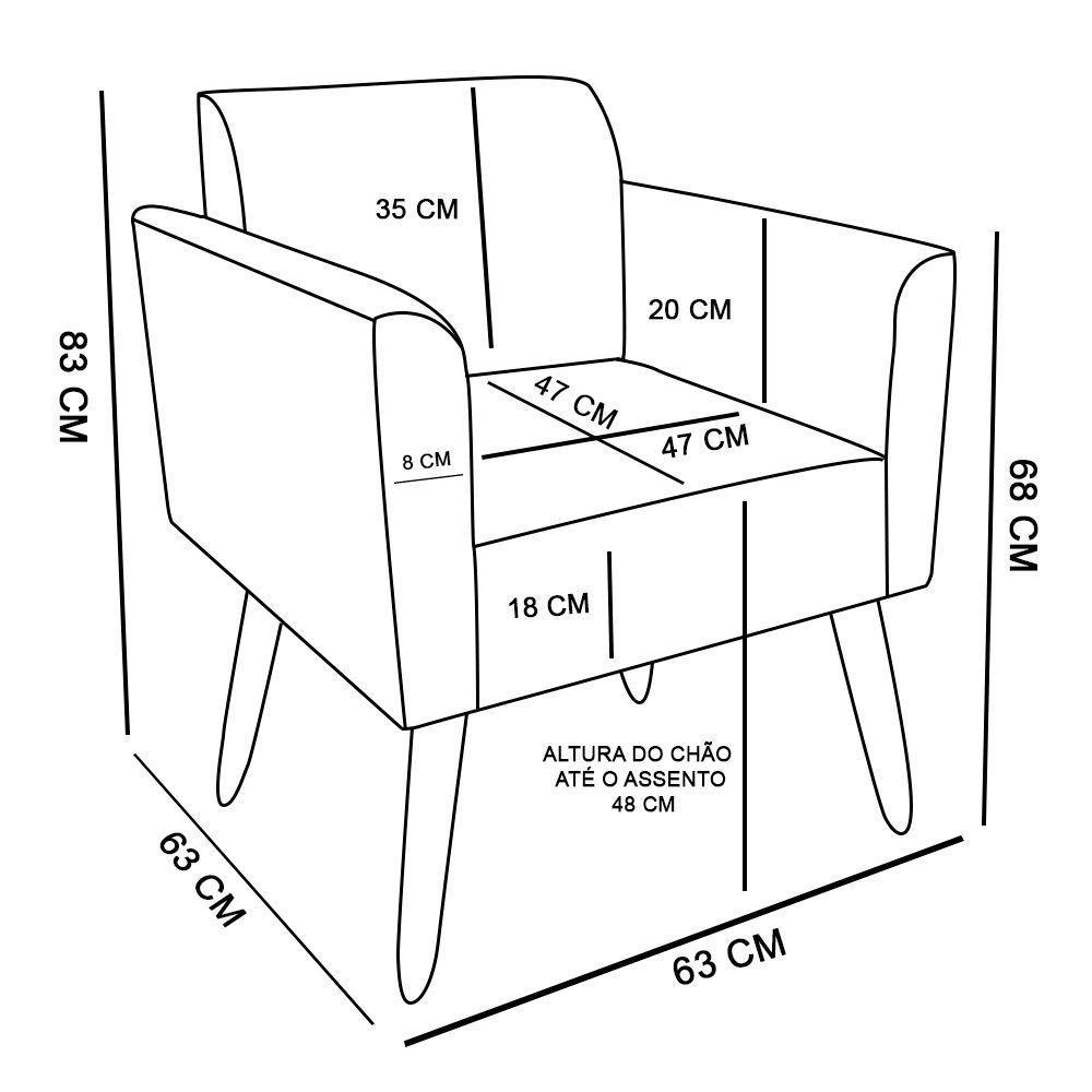 Kit 01 Namoradeira 02 Poltronas Marisa Rose - 9