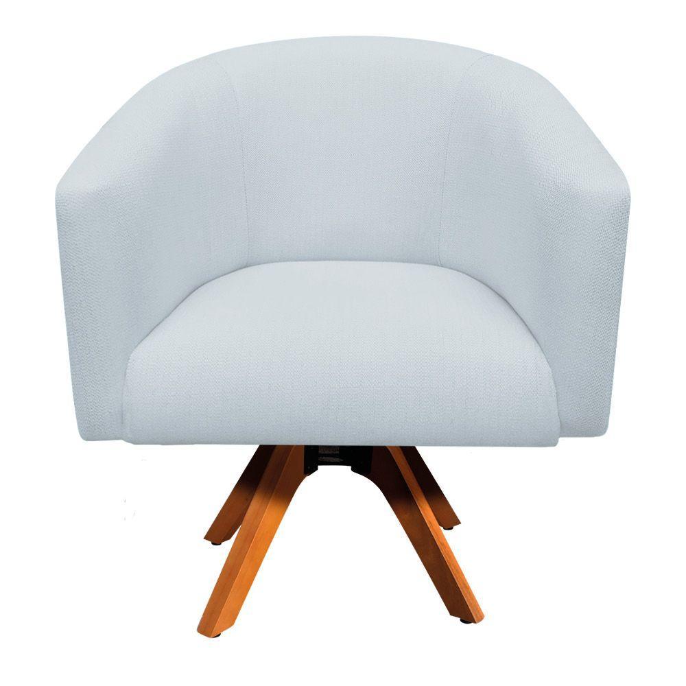 Kit 02 Poltronas Stella Linho Cinza Claro A05 - 8