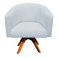 Kit 02 Poltronas Stella Linho Cinza Claro A05 - 8