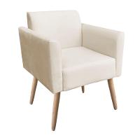 Kit 02 Poltronas Marisa Natural Bege - 6