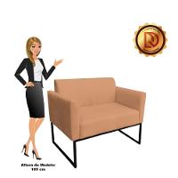 Namoradeira Marisa Suede Caramelo Sisal Preto - 1