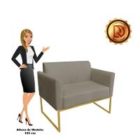 Namoradeira Marisa Suede Marrom Rato Dourado - 9