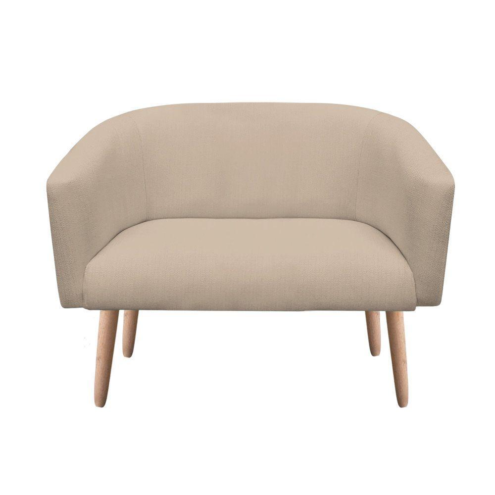 Namoradeira Stella 02 Lugares Linho Grosso Bege A19 - 3