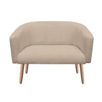 Namoradeira Stella 02 Lugares Linho Grosso Bege A19