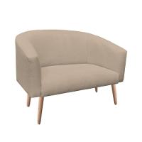 Namoradeira Stella 02 Lugares Linho Grosso Bege A19 - 7