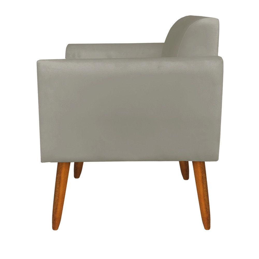 Kit 1 Namoradeira E 1 Poltrona Marisa Suede Marrom Rato - 6